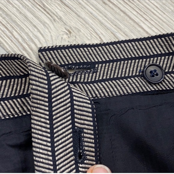 Escada Black and White Herringbone Striped Mini skirt - sz 40 - Picture 6 of 11